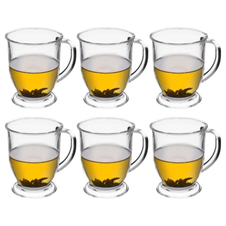 Zestaw szklanek z uchem ALLO 460ml komplet 6 sztuk